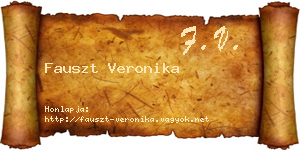 Fauszt Veronika névjegykártya