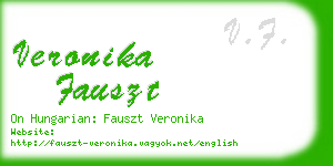 veronika fauszt business card